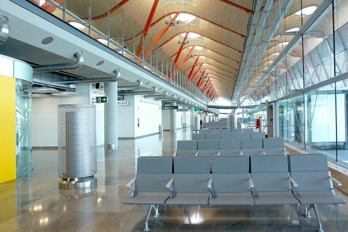 Modern terminal building at Dublin Airport, Ireland's primary international aviation gateway and economic hub