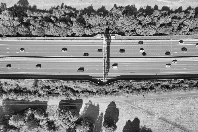 €20m M18 Service Station Opens Near Ennis Creating 120 Jobs Modern motorway service station facility on M18 motorway near Ennis County Clare Ireland with fuel pumps and retail building