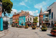 Apple at 50: Key Technology Milestones Shaping Irish Operations Apple headquarters campus in Cork Ireland technology hub with modern office buildings