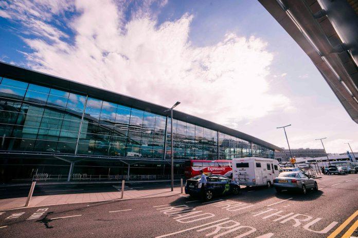 Dublin Airport aviation facilities where Ryanair operates extensive European flight network